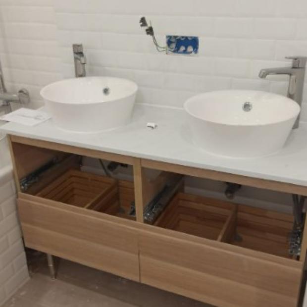 Rénovation complète salle de bain par votre artisan la plume d'or à Marseille